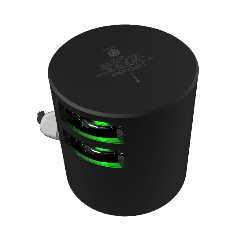 3nm Starboard, double, black anodized.